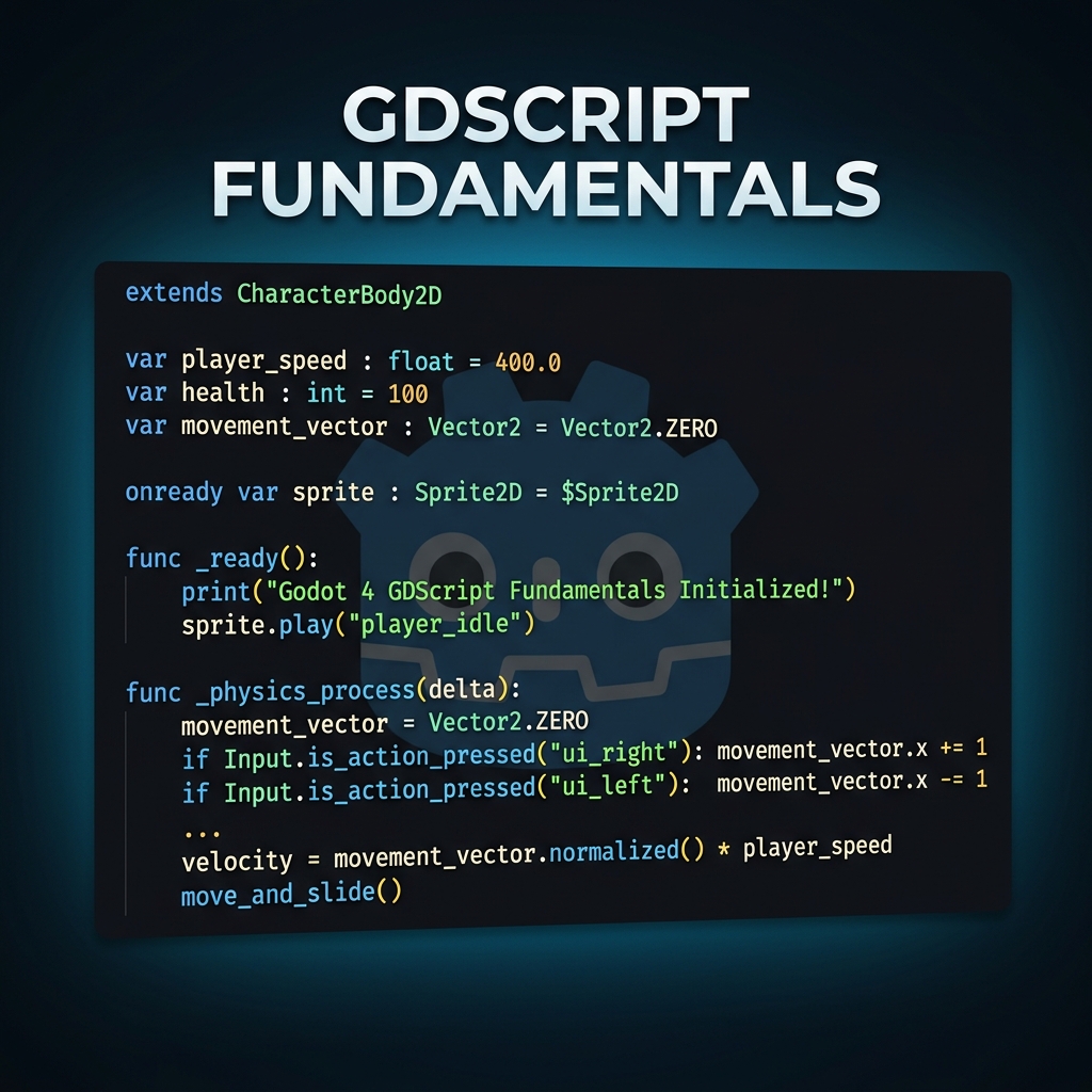 Part 3: GDScript Scripting Fundamentals in Godot 4