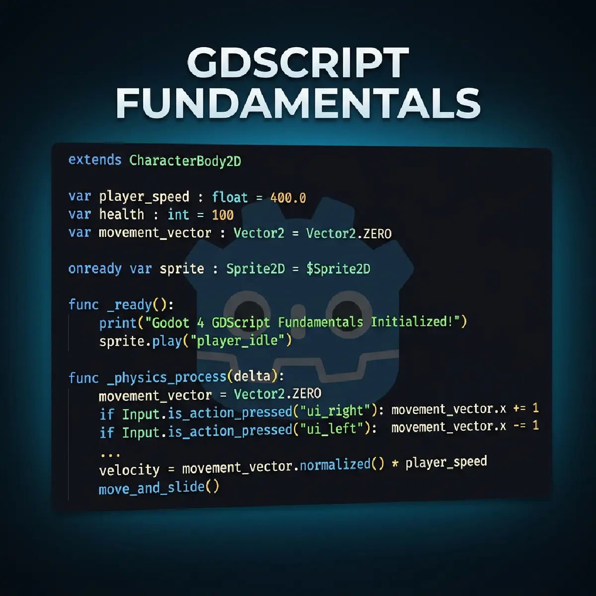 Part 3: GDScript Scripting Fundamentals in Godot 4